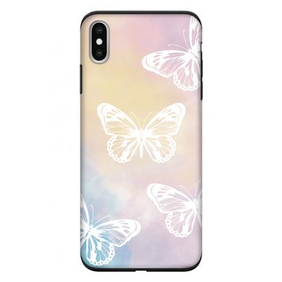 White butterfly: iPhone XS Max Tough Case