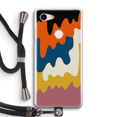 Baar A: Pixel 3 Transparant Hoesje met koord