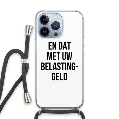 Belastinggeld: iPhone 13 Pro Transparant Hoesje met koord