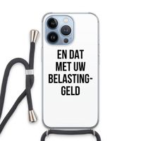 Belastinggeld: iPhone 13 Pro Transparant Hoesje met koord