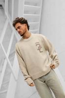 Jorcustom Splittedicon Knit Sweater Heren Beige - Maat M - Kleur: Beige | Soccerfanshop