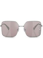 Miu Miu Eyewear lunettes de soleil à monture carrée - Argent