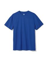 HEMA Heren T-shirt basic felblauw (felblauw)
