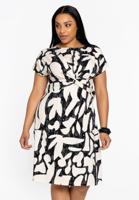 Yoek Jurk met knoop LINI | Beige | Maat 58/60