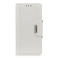 iPhone SE 2022 hoesje - Bookcase - Pasjeshouder - Portemonnee - Kunstleer - Wit - thumbnail