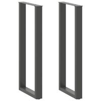 Bartafelpoten 2 st U-vormig 40x(110-111) cm staal antraciet Bartafelpoten 2 st U-vormig 40x(110-111) cm staal antraciet