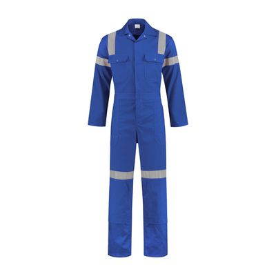 Hoge zichtbaarheids overall korenblauw