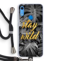 Stay wild: Huawei Y6s Transparant Hoesje met koord