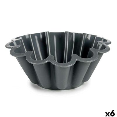 Bakvorm Kinvara HH477 HH477 Lichtgrijs Donker grijs Siliconen 1,5 L 24,5 x 10 x 24,5 cm (6 Stuks)