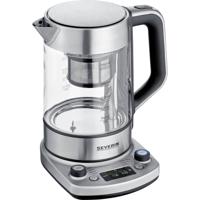 Severin 3422 Waterkoker Snoerloos, Oververhittingsbeveiliging Aantal/Volume: 1.7 l RVS (geborsteld)