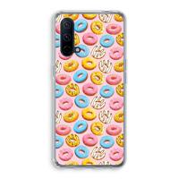 Pink donuts: OnePlus Nord CE 5G Transparant Hoesje - thumbnail