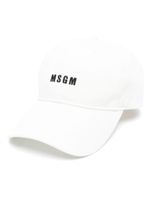 MSGM casquette à logo brodé - Blanc - thumbnail