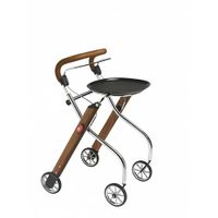 Trust Care Let's Go Indoor rollator walnoot/chroom Trust Care Let's Go Indoor rollator walnoot/chroom