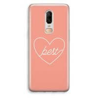 Best heart: OnePlus 6 Transparant Hoesje