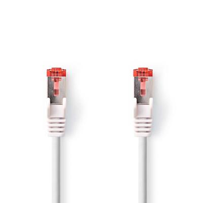 Nedis CAT6 Netwerkkabel | RJ45 Male | RJ45 Male | S/FTP | 1.50 m | Rond | LSZH | Wit | Label - CCGL85221WT15