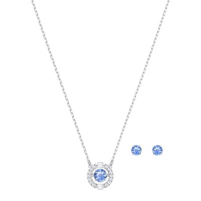 Swarovski 5480485 Set Sparkling Dance Round Blue