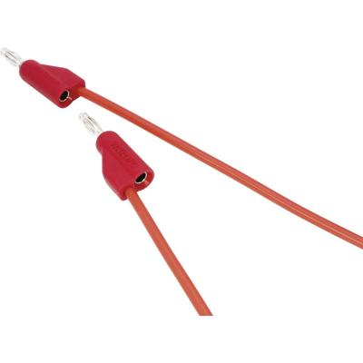 VOLTCRAFT MSB-100 Meetsnoer 4mm-stekker 4mm-stekker 1.00 m Rood 1 stuk(s)