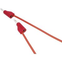 VOLTCRAFT MSB-100 Meetsnoer 4mm-stekker 4mm-stekker 1.00 m Rood 1 stuk(s)
