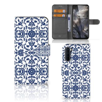 OnePlus Nord Hoesje Flower Blue