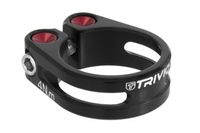 Trivio - zadelpenklem cnc aluminium zwart 31.8mm