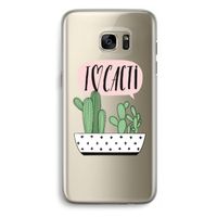 I love cacti: Samsung Galaxy S7 Edge Transparant Hoesje