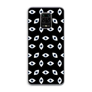 Eyes pattern: Xiaomi Redmi Note 9 Pro Transparant Hoesje