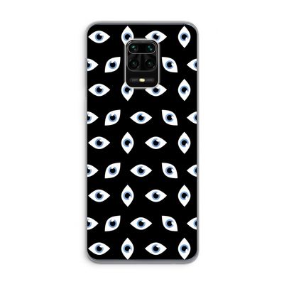 Eyes pattern: Xiaomi Redmi Note 9 Pro Transparant Hoesje