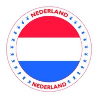 Viltjes met Nederland vlag opdruk