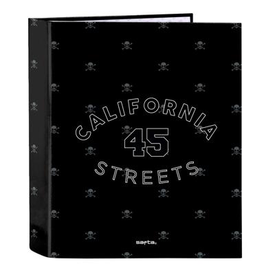 Ringmap Safta California Zwart A4 27 x 33 x 6 cm