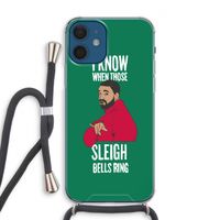 Sleigh Bells Ring: iPhone 12 Transparant Hoesje met koord
