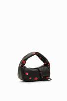 Gewatteerde tas bloemen S - BLACK - U - thumbnail