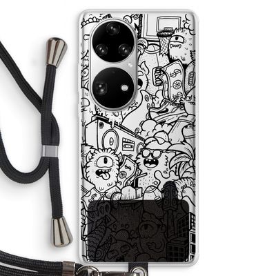 Vexx Black City : Huawei P50 Pro Transparant Hoesje met koord