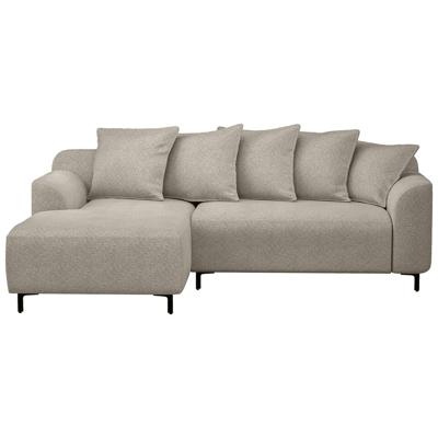 Leen Bakker - Bank Elsa Met Chaise Longue Links - Anthology - Stof - Beige - 177x246x84 Cm