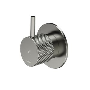 Inbouw Stopkraan Hotbath Cobber X Koud Geborsteld Nikkel (excl. inbouwdeel)