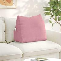 VidaXL Rugkussen roze 60 x 20 x 50 cm cordstof