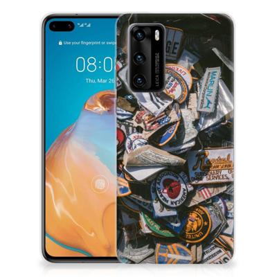 Huawei P40 | Siliconen hoesje | met foto Badges