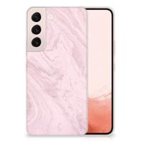 Samsung Galaxy S22 | TPU | Siliconen hoesje | Marble Pink - Origineel Cadeau Vriendin