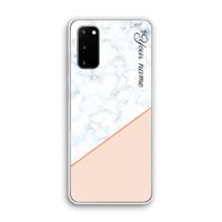 Marmer in stijl: Samsung Galaxy S20 Transparant Hoesje