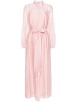 Baruni robe-chemise Flou à effet froissé - Rose