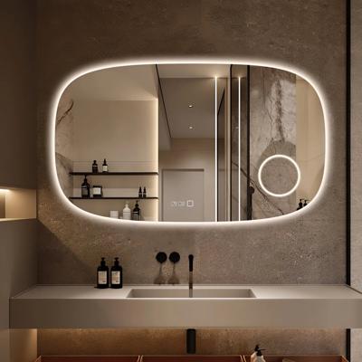 Badkamerspiegel SaniClear Shave | 120x70 cm | Vergrootglas | Indirecte verlichting | Touch button | Met spiegelverwarming