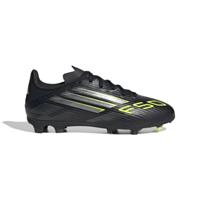adidas F50 League Gras / Kunstgras Voetbalschoenen (MG) Kids Zwart Zilver Neongeel