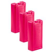 6x stuks 1100 grams koelelementen 22 x 11.5 cm roze