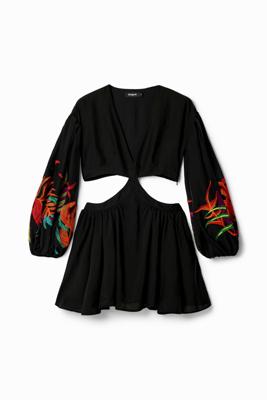 Korte jurk met cut-outs Stella Jean - BLACK - L
