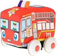 Van Der Doelen Mini club soft car brandweerauto met pull back