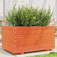 Plantenbak 90x60x49,5 cm massief grenenhout wasbruin - thumbnail