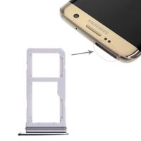 2 SIM-kaarthouder / Micro SD-kaart lade voor Galaxy S7 Edge(Black)