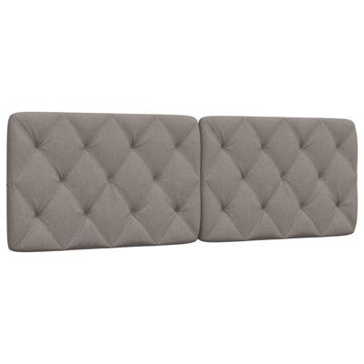 Hoofdbordkussen 160 cm stof taupe