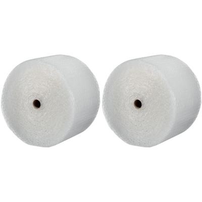 Noppenfolie / bubbeltjes folie op rol - 2x - 50 meter x 50 cm - transparant - inpakken - luchtkussen