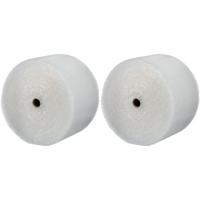 Noppenfolie / bubbeltjes folie op rol - 2x - 50 meter x 50 cm - transparant - inpakken - luchtkussen