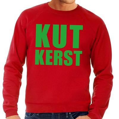 Foute kersttrui - Kut Kerst - rood - voor heren - kersttruien Foute kersttrui - Kut Kerst - rood - voor heren - kersttruien